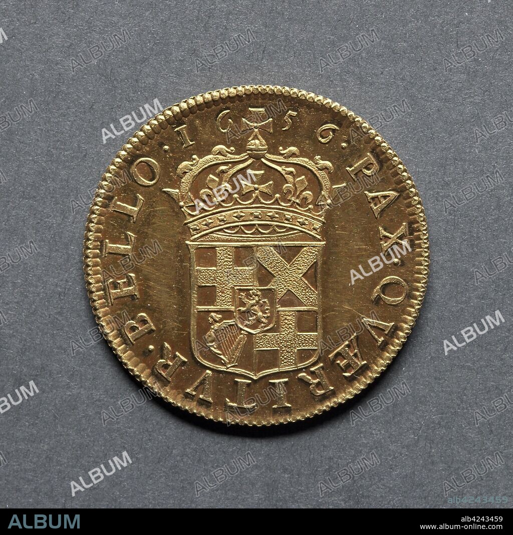 Broad [pattern] (reverse), 1656. England, Oliver Cromwell, Lord Protector, 1653-1658. Gold.
