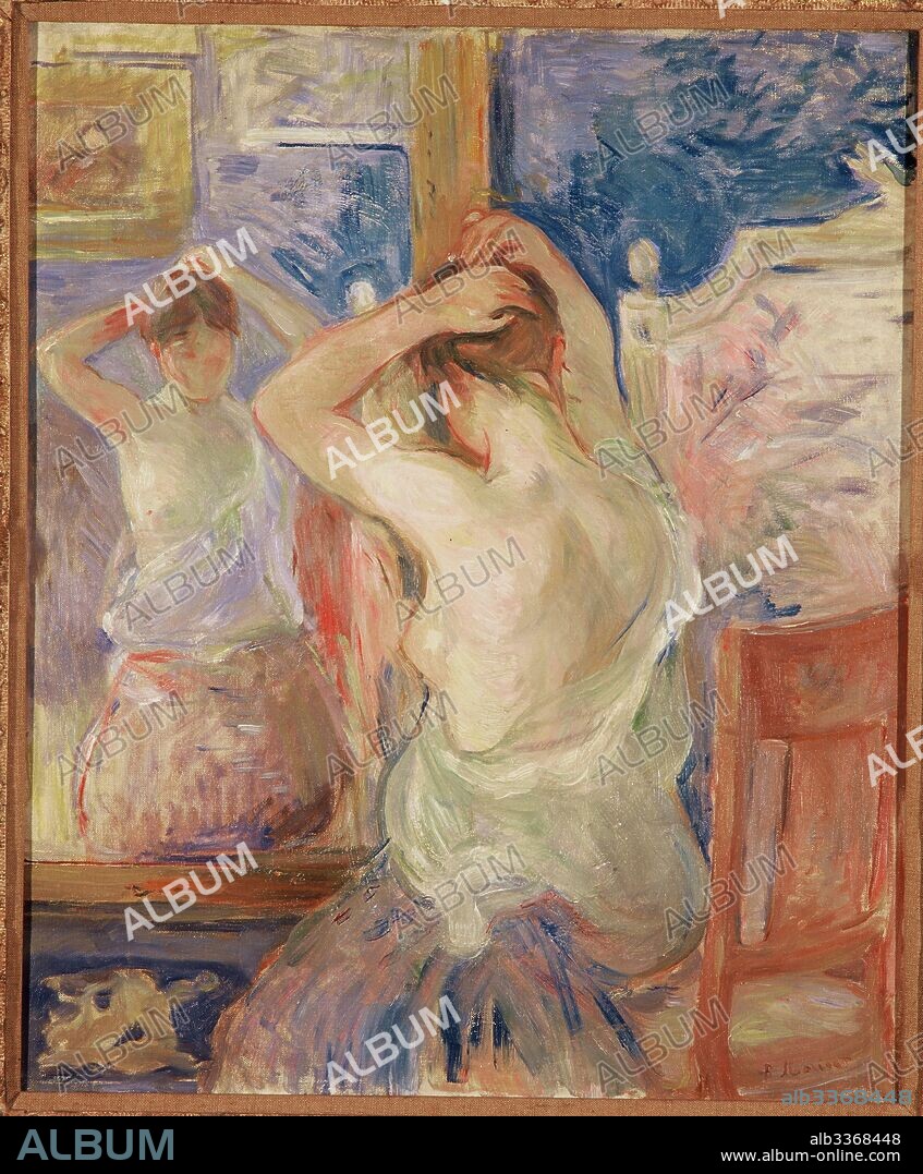 BERTHE MORISOT. Devant la psyché.
