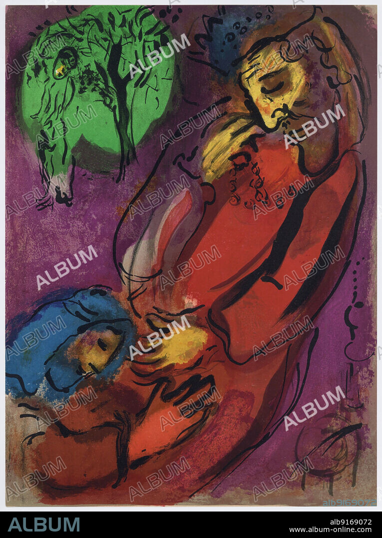 MARC CHAGALL. David and Absalom (Dessins pour la Bible).
