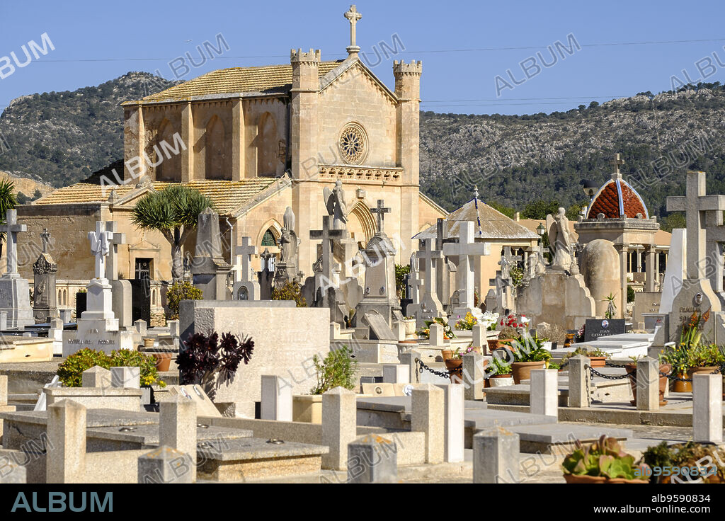 cementerio, Llucmajor, Mallorca, balearic islands, spain, europe.
