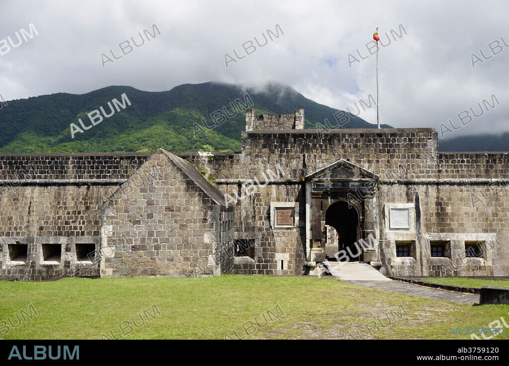 Brimstone Hill Fortress, UNESCO World Heritage Site, St. Kitts, St. Kitts and Nevis, Leeward Islands, West Indies, Caribbean, Central America.