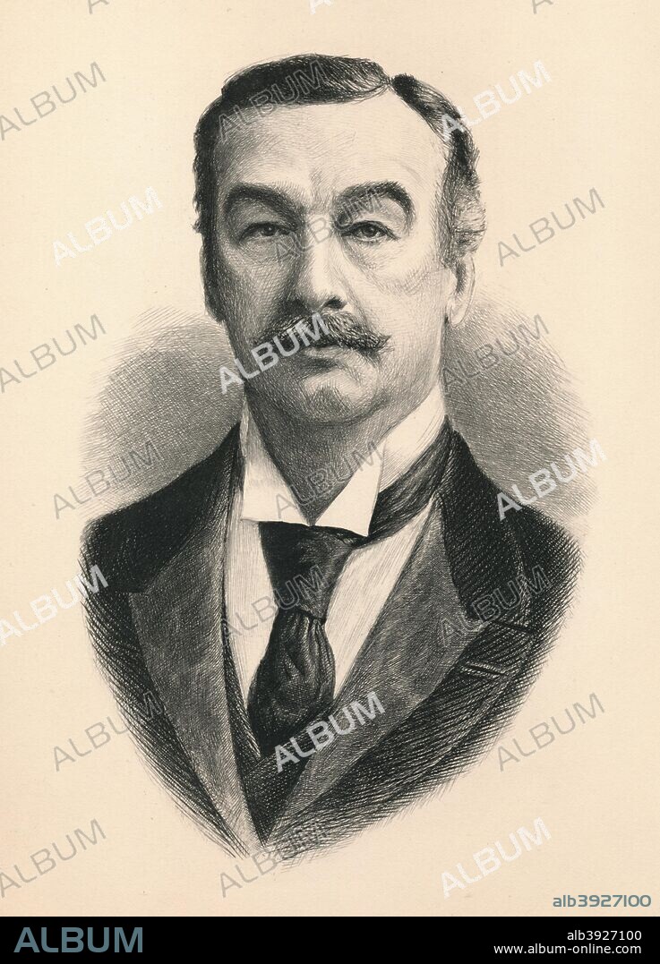 Charles Thomson Ritchie, 1st Baron Ritchie of Dundee (1838-1906) British businessman and Conservative politician. From The Life and Times of The Right Honourable The Marquis of Salisbury, K.G., published by J. S. Virtue & Co. Ltd., 1896.