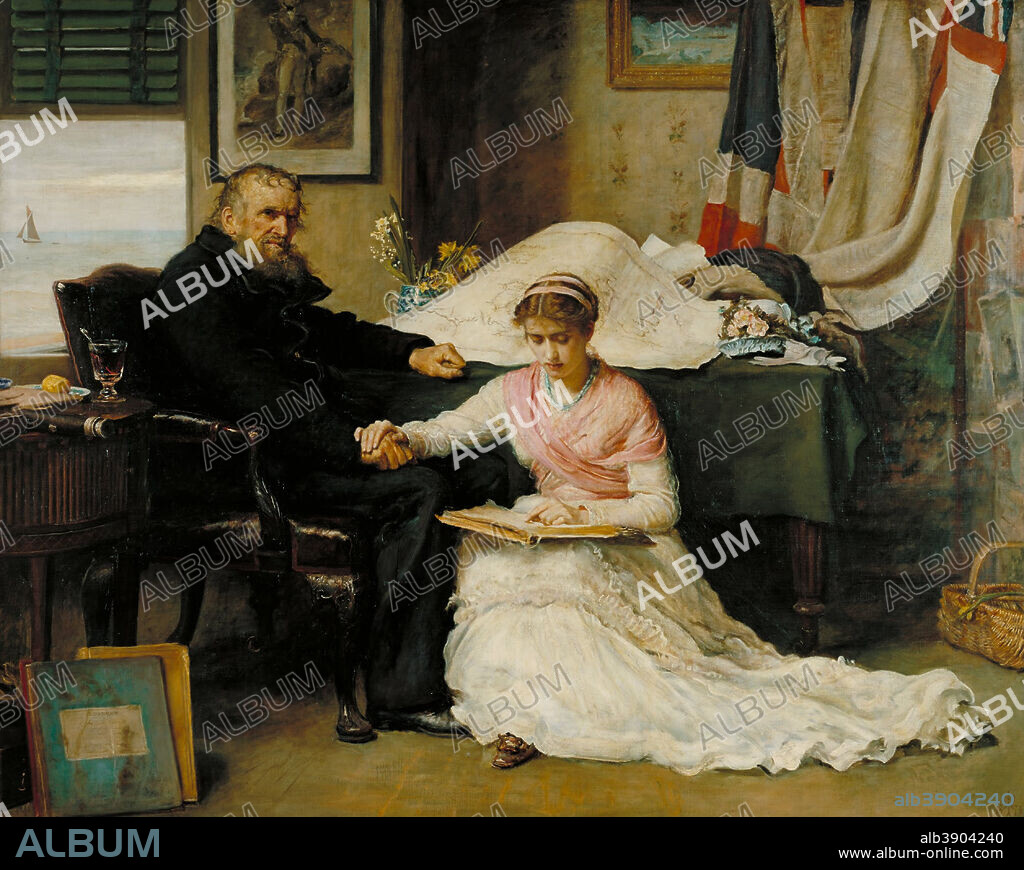 JOHN EVERETT MILLAIS. The North-West Passage. Date/Period: 1874. Painting. Oil on canvas. Height: 1,765 mm (69.48 in); Width: 2,222 mm (87.48 in).