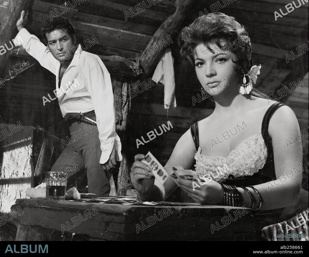 JORGE MISTRAL and SARA MONTIEL in CARMEN LA DE RONDA, 1959, directed by TULIO DEMICHELI. Copyright PRODUCCIONES BENITO PEROJO.