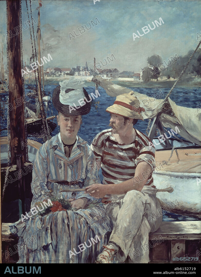 EDUARD MANET (1832-1883). ARGENTEUIL - 1874 - OLEO/LIENZO - 149 cm × 115 cm - IMPRESIONISMO FRANCES.