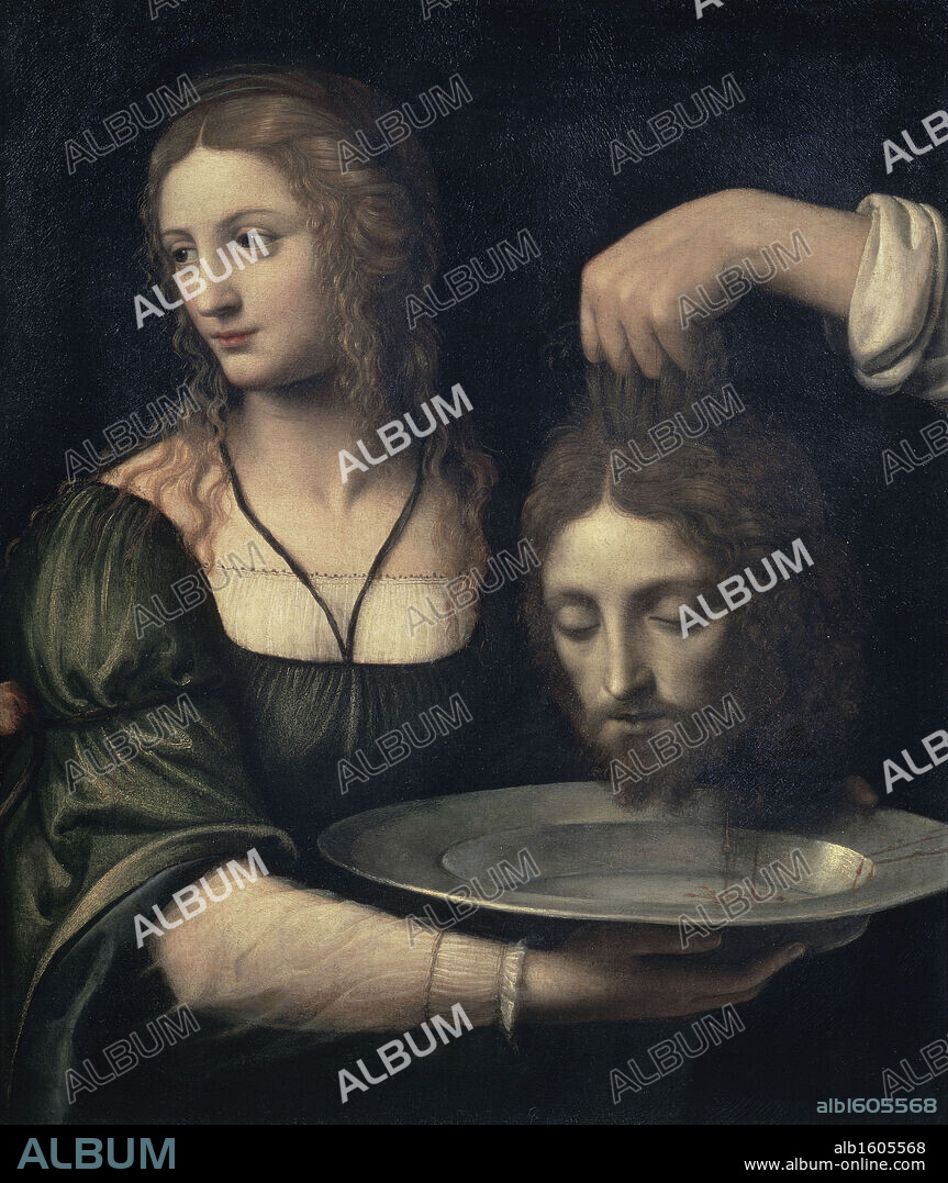 Salome Receiving the Head of John the Baptist   16th C.   Bernardino Luini (ca. 1480-1532/Italian)  Musee Louvre,Paris.