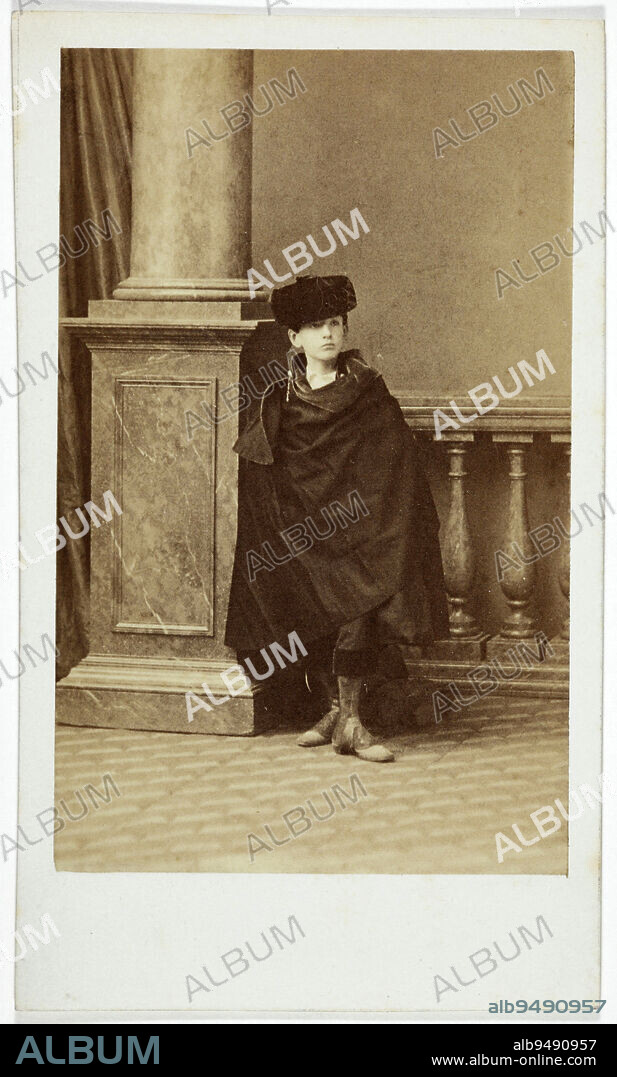 Portrait of Charles Marie Stuart Fitz James Albe (Duke of Berwick and, 1849-1901), nephew of Empress Eugènie, Disdéri, André-Adolphe-Eugène, Photographer, Between 1870 and 1890, 2nd half of the 19th century, Photography, Graphic arts, Photography, Albumen paper print, Dimensions - Work: Height: 8.6 cm, Width: 5.4 cm, Dimensions: Height: 10.5 cm, Width: 6 cm.