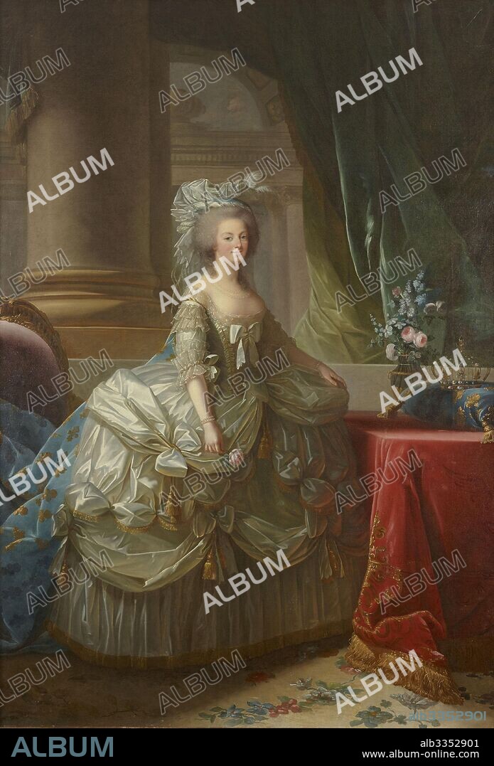 MARIE LOUISE ELISABETH VIGÉE-LEBRUN. Portrait of Queen Marie Antoinette of France (1755-1793).