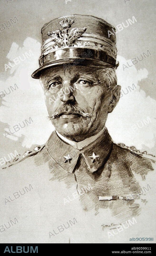 General Count Luigi Cadorna, Italian Commander-in-Chief. General Luigi, il Conti di Cadorna, served as Chief of the General Staff from 1914 until the end of 1917. His primary task had been to modernize the Italian Army, but the Italian entry into World War One followed his appointment too quickly. As head of the war effort, he undertook a devastating series of attacks along the same stretch of front, gaining little at much cost. Showing neither imagination in his planning, nor appreciation for the sacrifices of the Italian soldier, Cadorna eventually lost the confidence of the army and the politicians alike. 1915.