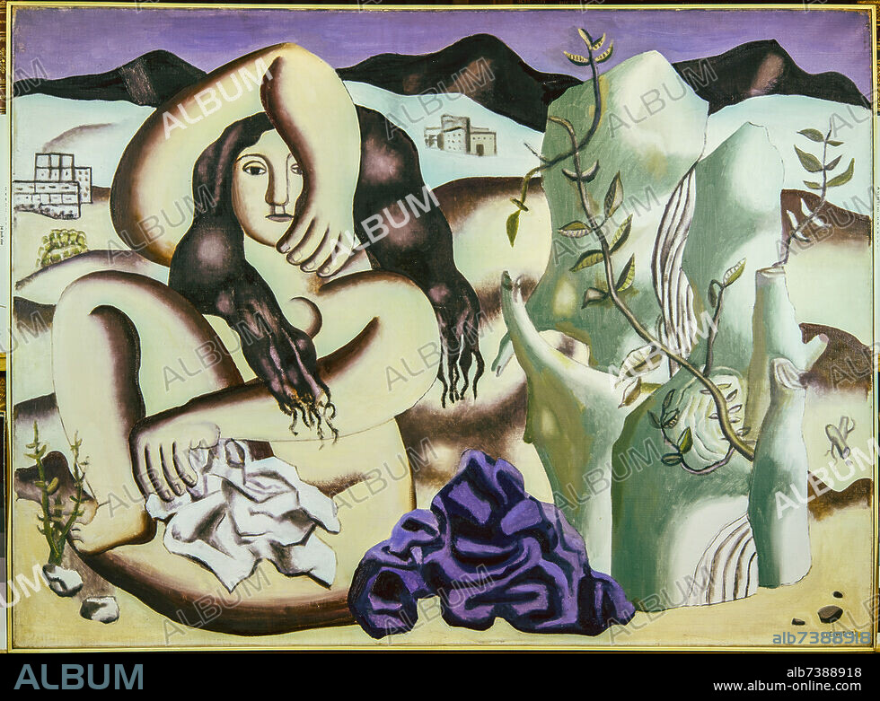 FERNAND LÉGER. Léger, Fernand. 1881-1955. "La baigneuse" (The Bather), 1931. Oil on canvas, 97 × 130 cm. Private collection.