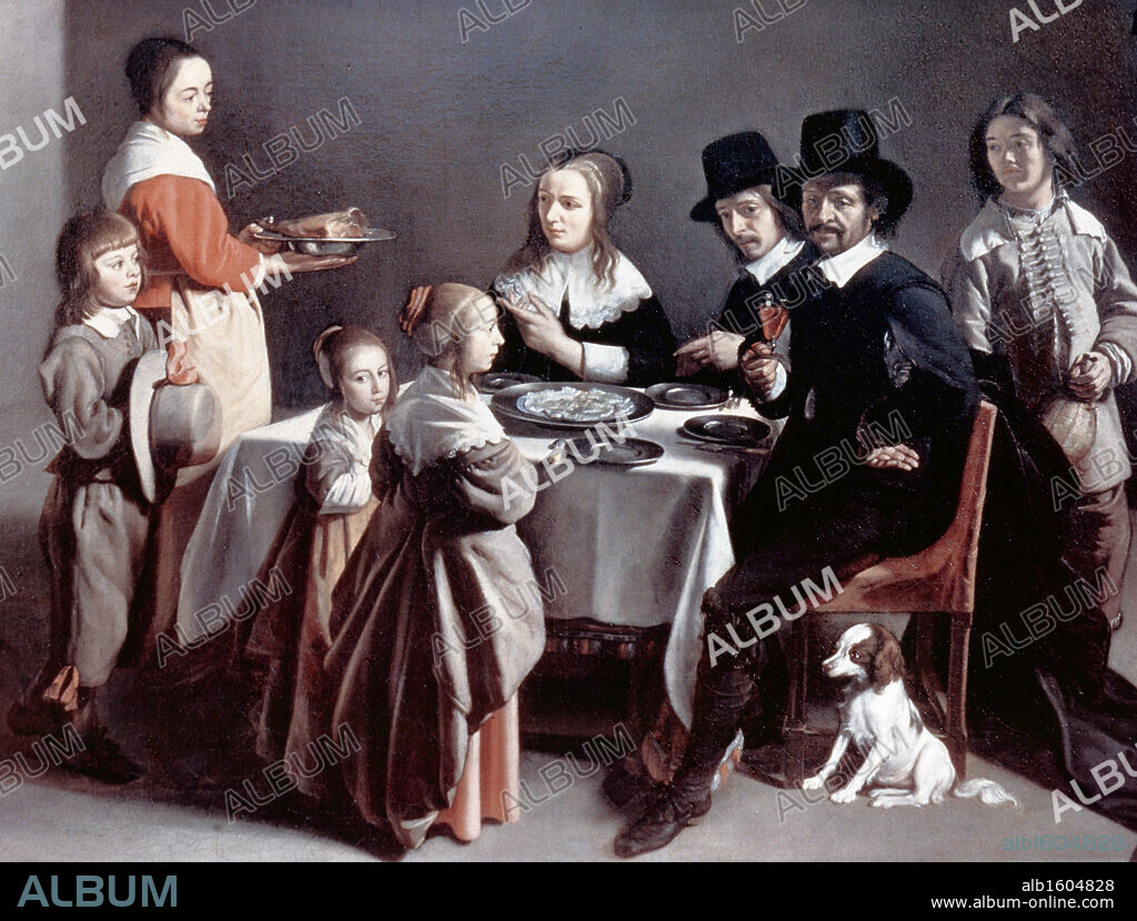 ANTOINE LE NAIN. The Family Dinner, Louis Le Nain (ca. 1593-1648 French).