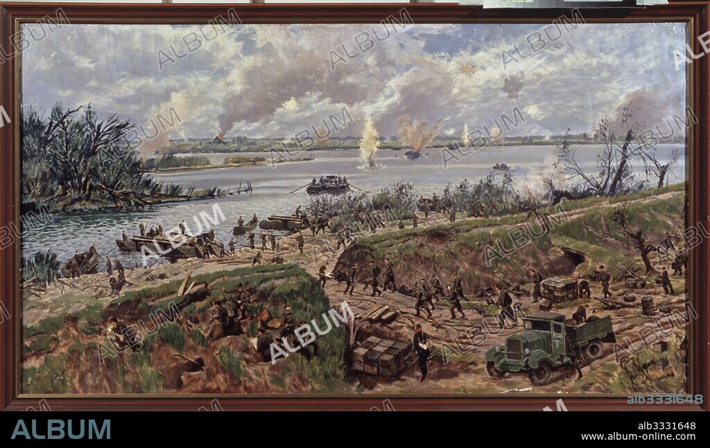 RUSSIAN MASTER. The Red Army forced crossing over the Vistula on July 31, 1944.
