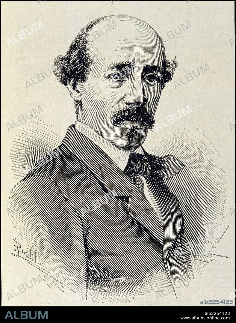 JOAQUIN DOMINGUEZ BECQUER. DOMINGUEZ BECQUER , JOAQUIN. PINTOR ESPAÑOL. SEVILLA 1817 - 1879. GRABADO RETRATO. ILUSTRACION ESPAÑOLA Y AMERICANA , AÑO 1879.