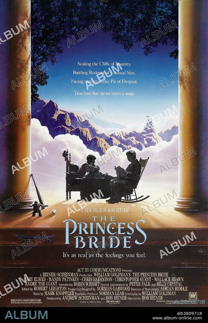 Poster de LA PRINCESA PROMETIDA, 1987 (THE PRINCESS BRIDE), dirigida por ROB REINER. Copyright 20TH CENTURY FOX.