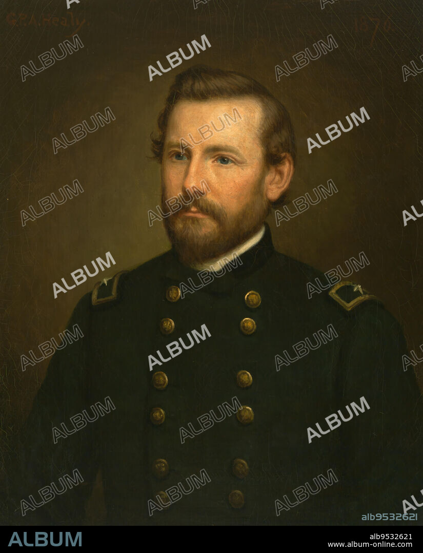 GEORGE PETER ALEXANDER HEALY. Albert James Myer. oil on canvas. Date: 1876.