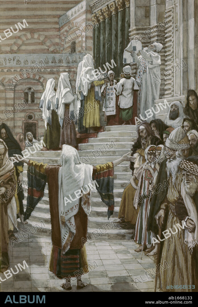 Presentation of Christ in the Temple  James Tissot (1836-1902/French)  Watercolor  Jewish Museum, New York, USA.
