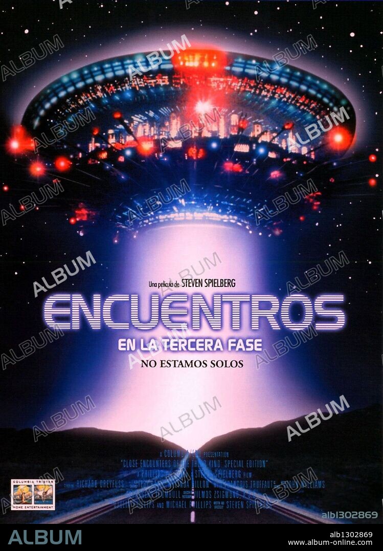 Poster de ENCUENTROS EN LA TERCERA FASE, 1977 (CLOSE ENCOUNTERS OF THE THIRD KIND), dirigida por STEVEN SPIELBERG. Copyright COLUMBIA PICTURES.