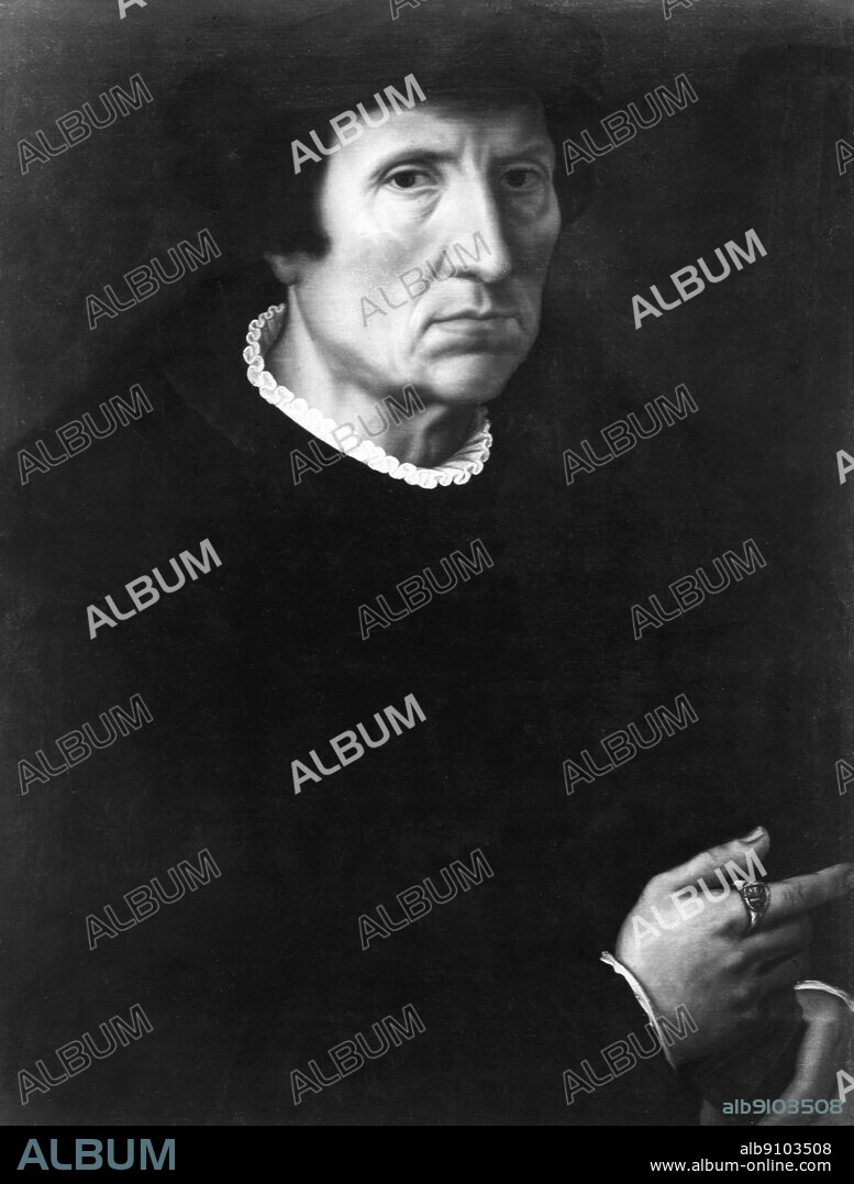 Jean Cauvin 1509 - 1564 , Calvin : from a portrait by Holbein.