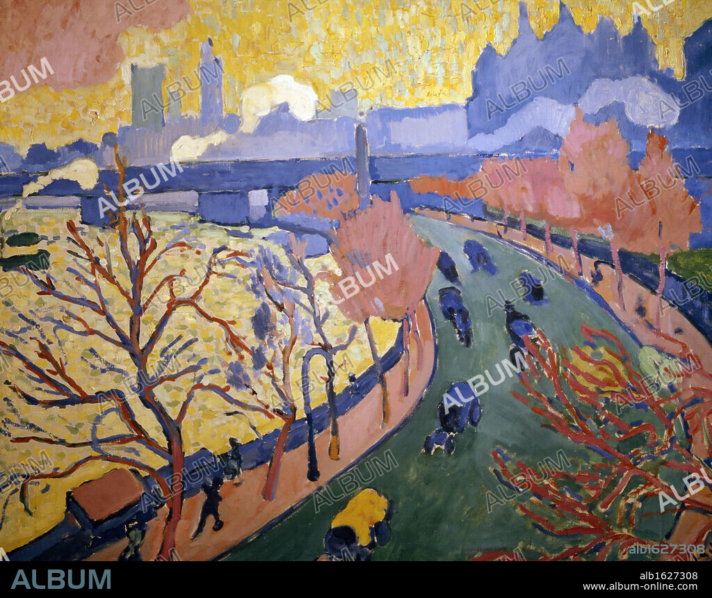 ANDRÉ DERAIN. The Harbour of Westminster by Andre Derain, (1880-1954), France, Paris, Musee d'Orsay.