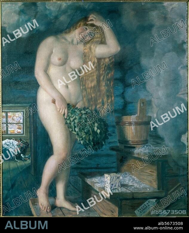 BORIS KUSTODIJEW. Kustodijev, Boris. 1878-1927. "Russian Venus", 1925/26. Painting. Nizhny Novgorod, State Museum of Art.