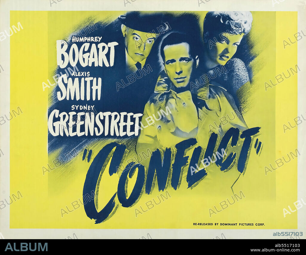 ALEXIS SMITH and HUMPHREY BOGART in CONFLICT, 1945, directed by CURTIS BERNHARDT. Copyright WARNER BROTHERS.