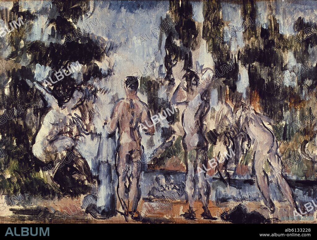 PAUL CEZANNE. BAÑISTAS-AÑO 1862/4-ESTUDIO PARA CUADRO(Nº20494)  (*1839/+1906).