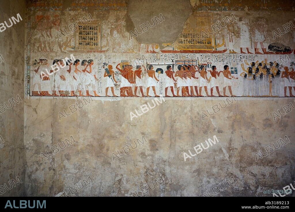 Egipto. Tumba 55. Tumba Ramose, situada en la región de las Tumbas de los Nobles, en Abd el-Qurna en la ribera occidental de Luxor.