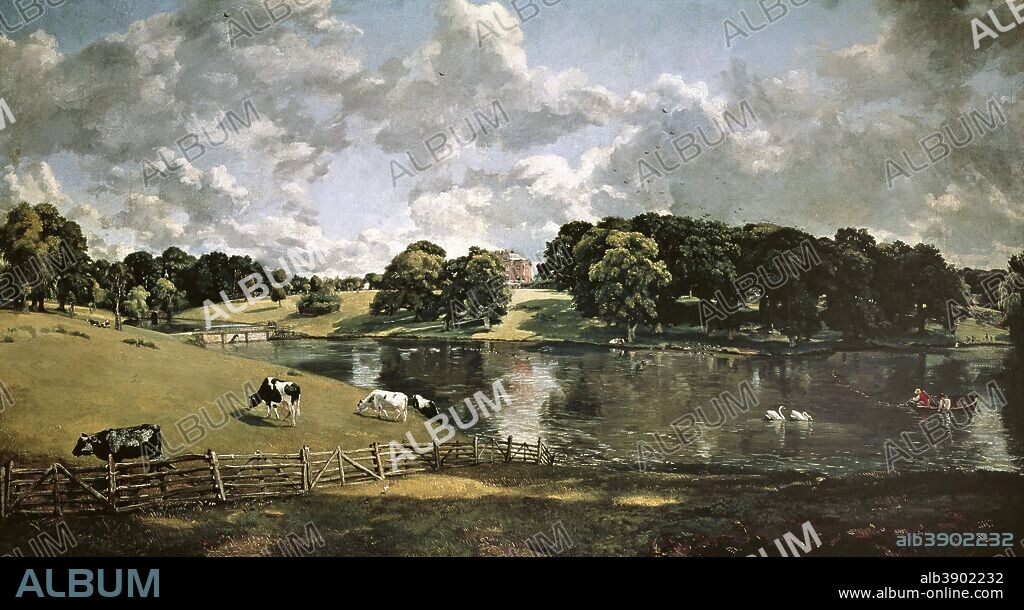 JOHN CONSTABLE. Wivenhoe Park, Essex. Date/Period: 1816. Painting. Oil on canvas. Height: 56.1 cm (22 in); Width: 101.2 cm (39.8 in).