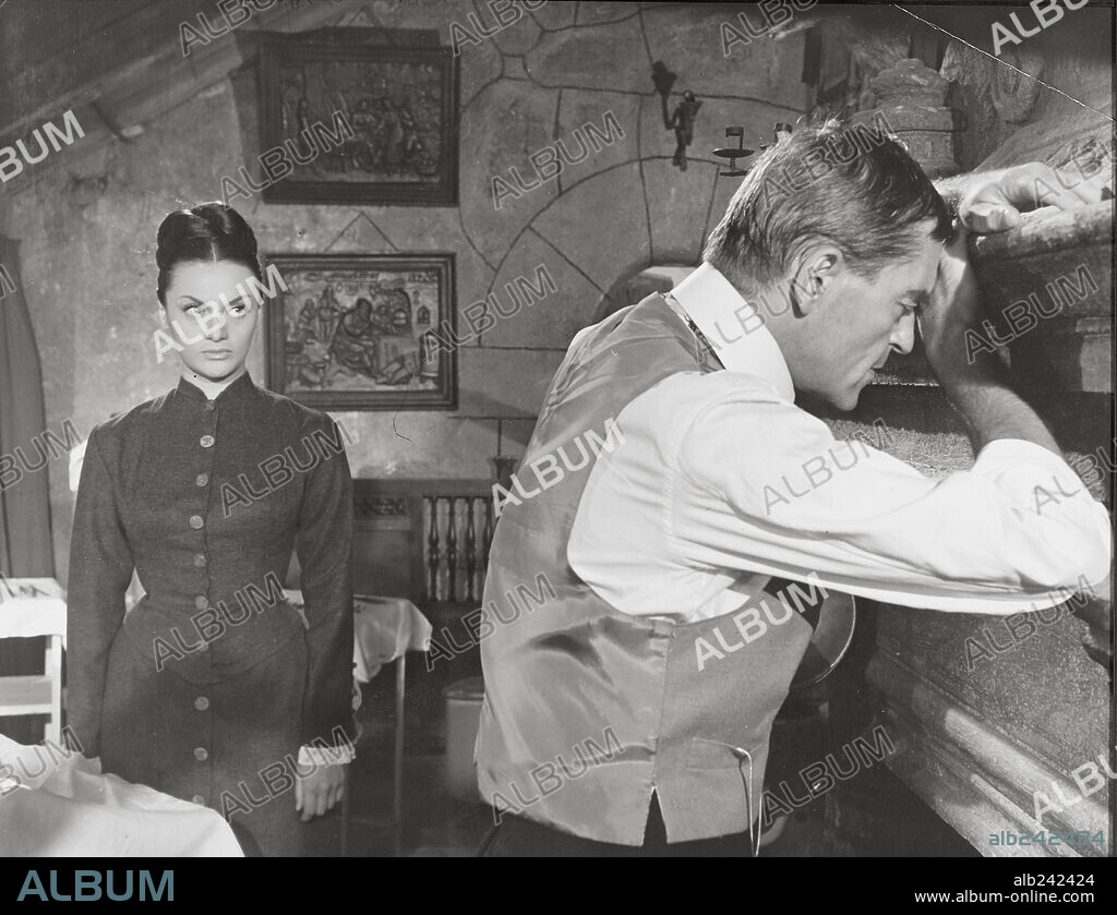 HOWARD VERNON and PERLA CRISTAL in THE AWFUL DR. ORLOFF, 1962 (GRITOS EN LA NOCHE), directed by JESUS FRANCO.