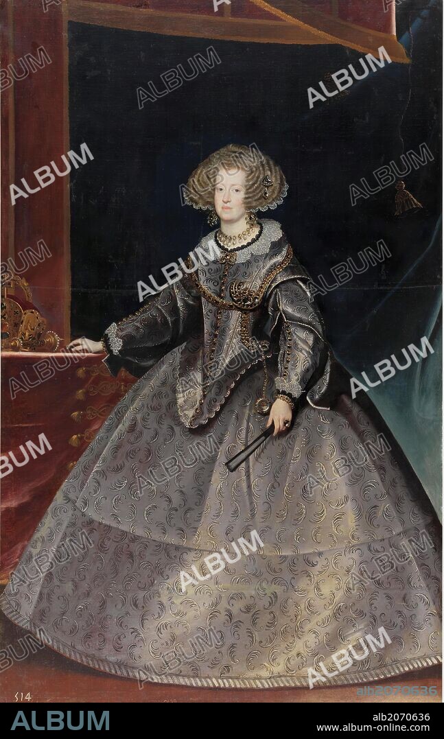 FRANS LUYCKX. Frans Luycks / 'Maria of Austria, Queen of Hungary', ca.  1635, Flemish School, Oil on canvas, 215 cm x 147 cm, P01272.