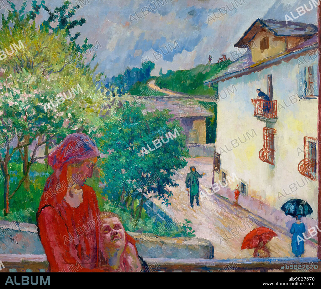 GIOVANNI GIACOMETTI. Pioggia primaverile (Spring Rain).