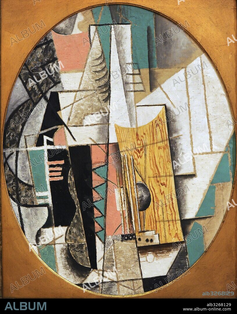PABLO PICASSO. Pablo Ruiz Picasso (1881-1973). Spanish painter. Guitar, 1912. National Gallery. Oslo. Norway.