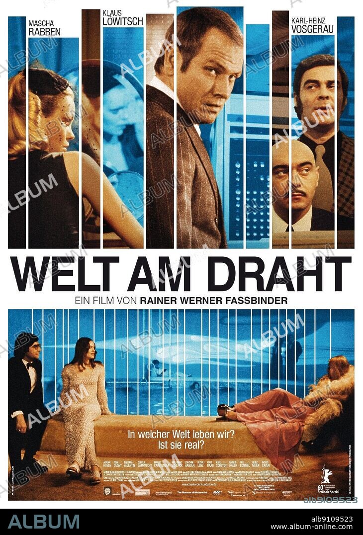 Poster de EL MUNDO CONECTADO, 1973 (WELT AM DRAHT), dirigida por RAINER WERNER FASSBINDER. Copyright WESTDEUTSCHER RUNDFUNK.