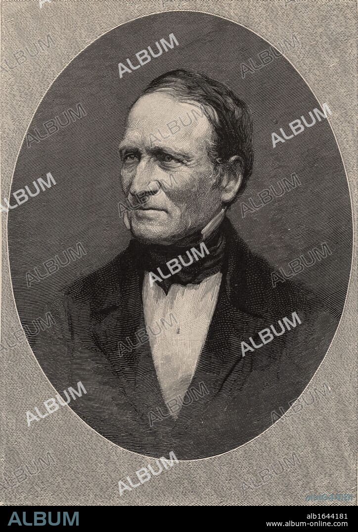 Edward Hitchcock (1793-1864), American geologist who was the third President of Amherst College (1845-1854). He carried out geological surveys in Massachusetts.  In palaeontology, he published papers on the fossilised dinosaur tracks in the Connecticut Valley.  Engraving, 1896.       (Photo by: Universal History Archive/UIG via Getty Images).
