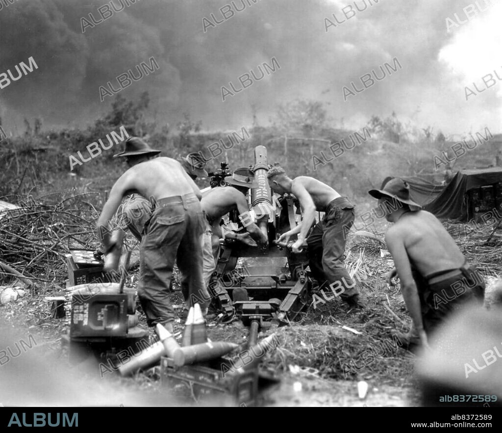 The Battle of Balikpapan was the concluding stage of Operation Oboe. The landings took place on 1 July 1945. The Australian 7th Division, composed of the 18th, 21st and 25th Infantry Brigades, with Dutch East Indies troops, made an amphibious landing a few miles north of Balikpapan, on the island of Borneo. The landing had been preceded by heavy bombing and shelling by Australian and US air and naval forces. The Japanese were outnumbered and outgunned, but like the other battles of the Pacific War, many of them fought to the death.<br/><br/>. Major operations had ceased by July 21. The 7th Division's casualties were significantly lighter than they had suffered in previous campaigns. The battle was one of the last to occur in World War II, beginning a few weeks before the bombing of Hiroshima and Nagasaki effectively ended the war. Japan surrendered while the Australians were combing the jungle for stragglers.