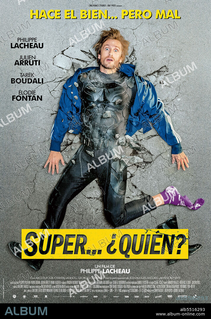 PHILIPPE LACHEAU in SUPERWHO, 2022 (SUPER-HEROS MALGRE LUI), directed by PHILIPPE LACHEAU. Copyright Cinéfrance Studios.