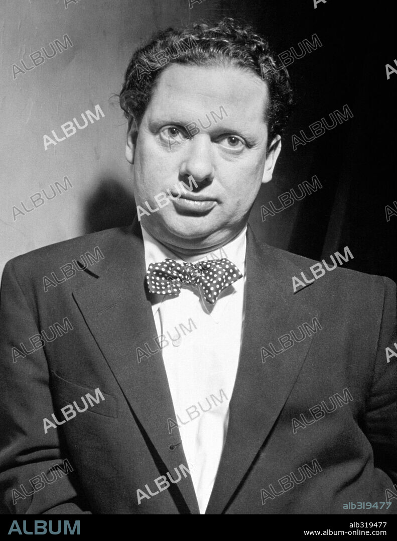 Dylan Thomas, Welsh poet and writer, 1952.