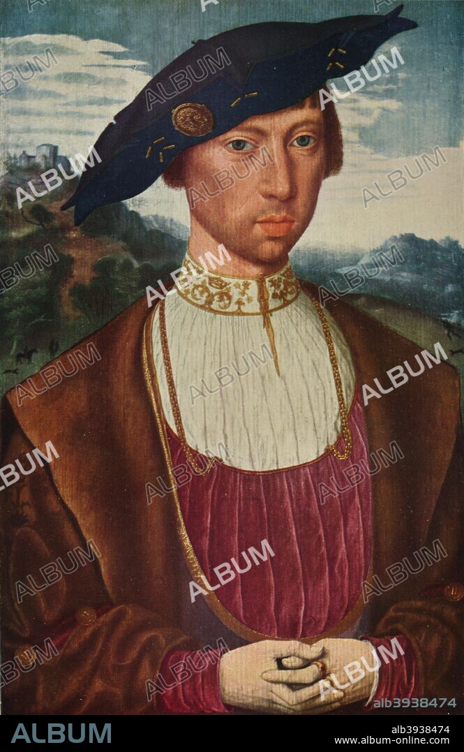 'Portrait of Joost Van Bronckhorst', c1520. Joost Van Bronckhorst, Seigneur of Bleyswick (1494-1570). Painting held at the Petit Palais, Paris. From The Connoisseur Volume 104. [Otto Limited, London, 1939].