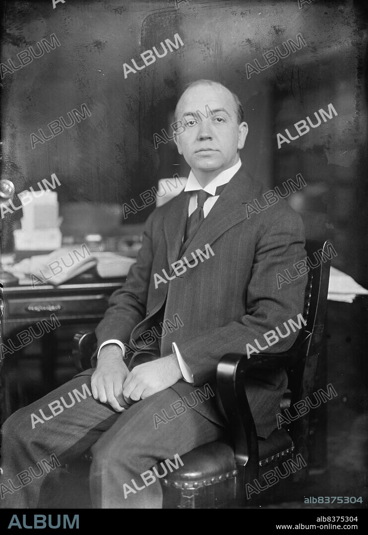 HARRIS & EWING. Jesse Corcoran Adkins, Assistant Attorney General of U.S., 1912. [Jesse C. Adkins was Assistant Attorney General 1908-1911, and served as district judge of the US District Court for the District of Columbia].