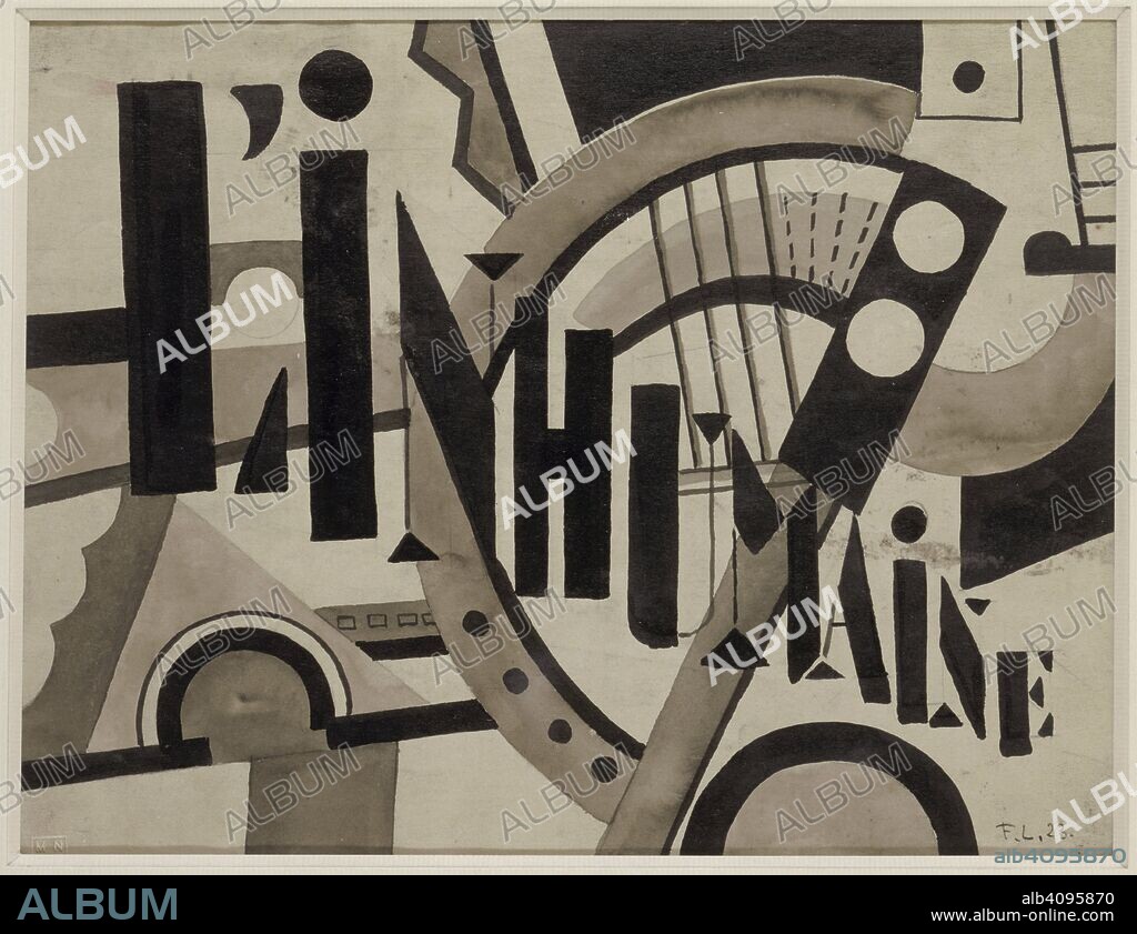 FERNAND LEGER. Movie poster The inhuman woman (L'Inhumaine)  by Michel L'Herbier.