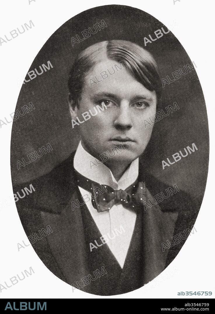 Alfred Charles William Harmsworth, 1st Viscount Northcliffe, 1865–1922. British newspaper and publishing magnate. From Bibby's Annual published 1910.