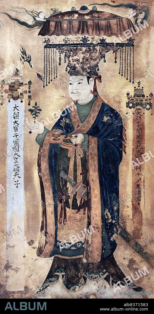 The Mogao Caves or Mogao Grottoes, also known as the Caves of the Thousand Buddhas and Dunhuang Caves, form a system of 492 temples 25 km (15.5 miles) southeast of the center of Dunhuang, an oasis strategically located at a religious and cultural crossroads on the Silk Road, in Gansu province, China.<br/><br/>. The caves contain some of the finest examples of Buddhist art spanning a period of 1,000 years. The first caves were dug out 366 AD as places of Buddhist meditation and worship. The Mogao Caves are the best known of the Chinese Buddhist grottoes and, along with Longmen Grottoes and Yungang Grottoes, are one of the three famous ancient sculptural sites of China. The caves also have famous wall paintings.
