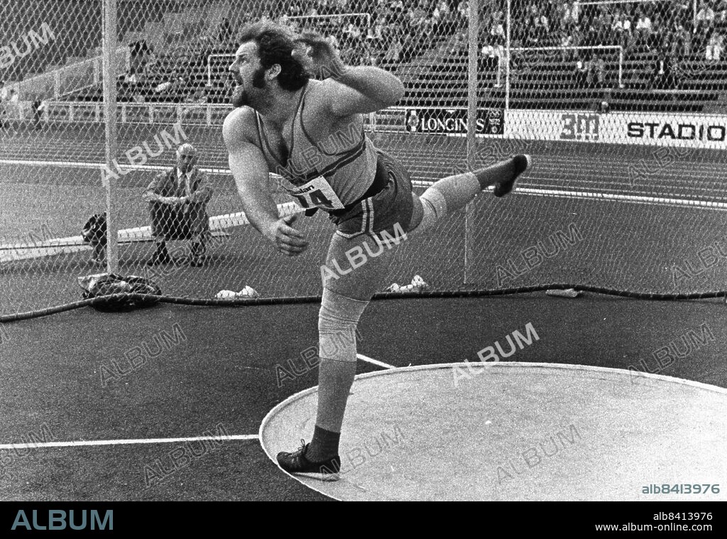 ARKIV -1972 . Discus thrower Ricky Bruch in action when he equaled the world record of 68.40 meters during DN Galan at Stockholm Stadium.. Photo: Soren Johansson / SCANPIX code 33 COPYRIGHT.