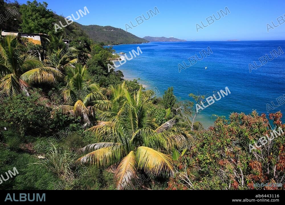 Parque Nacional Mochima ( Sucre/Anzoátegui, Venezuela), Playa Arapito.-Ansicht.-Foto, 12.01.2007.