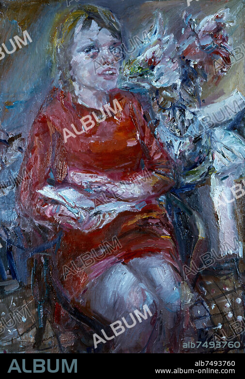 BERNHARD HEISIG. Heisig, Bernhard. 1925-2011. /. "Mädchenbildnis". Gemälde. Privatbesitz.