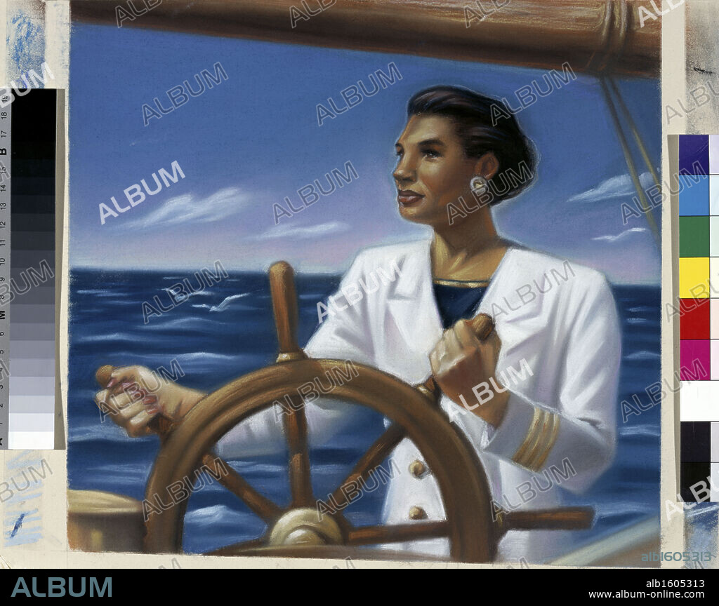 Untitled (Sailor)  Russ Wilson (20th C. American)  Acrylic on panel.