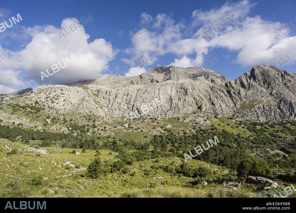 Puig Major, the highest of the island of Mallorca point, 1445 meters above sea level, Sierra de Tramuntana, municipality of Escorca,Mallorca, balearic islands, spain, europe.