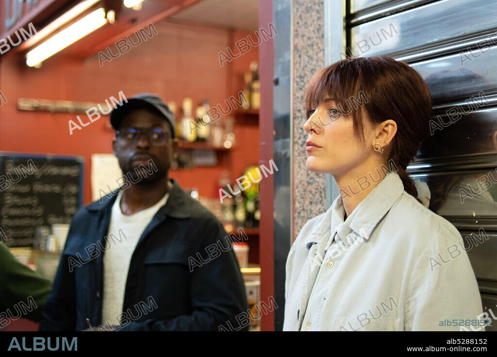 BLAKE LIVELY and STERLING K. BROWN in THE RHYTHM SECTION, 2020, directed by REED MORANO. Copyright EON Productions / IM Global / Babieka.