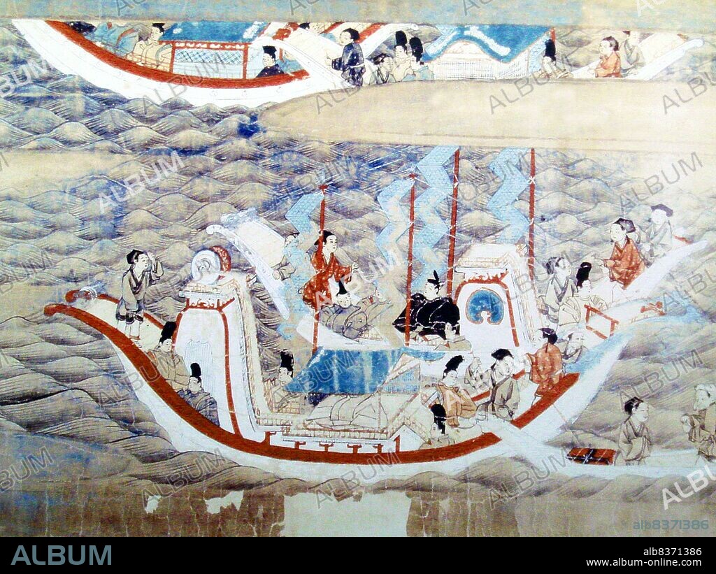 Japanese missions to Tang China (Kentoshi) represent Japanese efforts to learn from the Chinese culture and civilization in the 7th, 8th and 9th centuries. The nature of these contacts evolved gradually from political and ceremonial acknowledgment to cultural exchanges; and the process accompanied the growing commercial ties which developed over time.<br/><br/>. Between 607 and 838, Japan sent 19 missions to the Tang Court. Knowledge and learning was the principal objective of each expedition. For example: Priests studied Chinese Buddhism. Officials studied Chinese government. Doctors studied Chinese medicine. Painters studied Chinese painting.