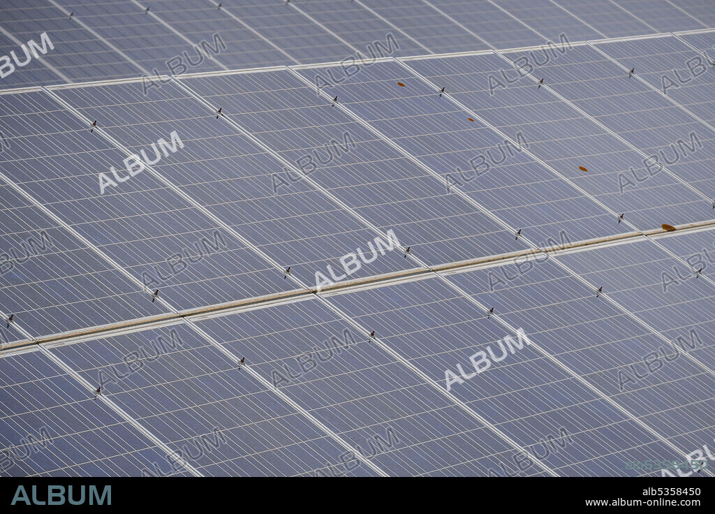 Can Mestre photovoltaic power plant. Formentera, Pitiusas Islands, Balearic Community, Spain.
